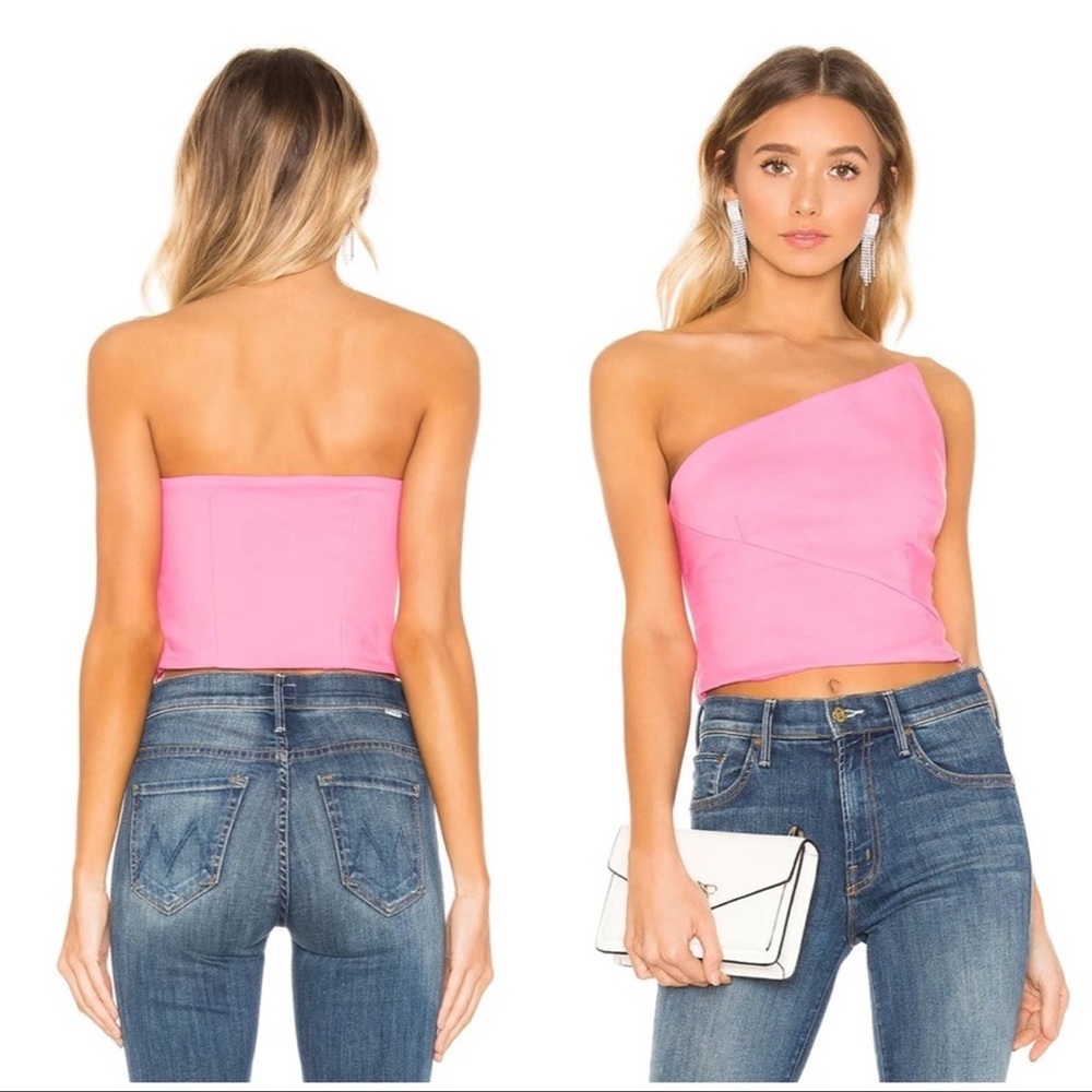Revolve Pink Crop Top